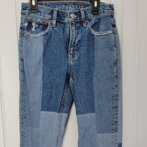 American Eagle 90s Bootcut Jeans Patchwork